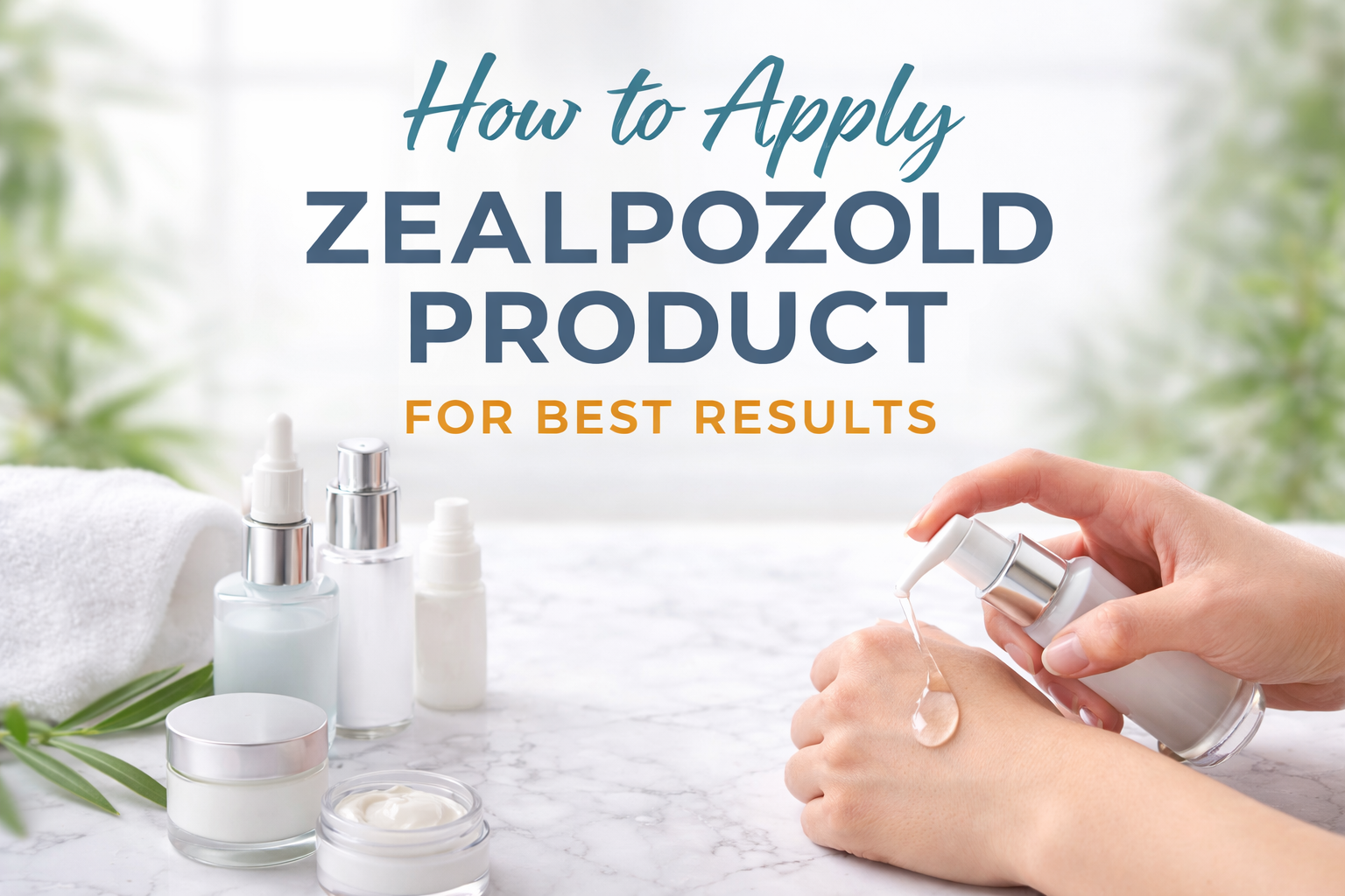 How to Apply Zealpozold Product for Best Results